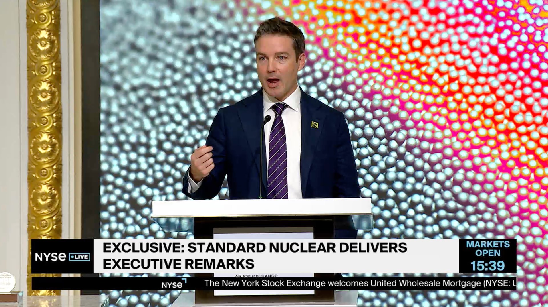 Standard Nuclear delivers executive remarks following NYSE trading debut